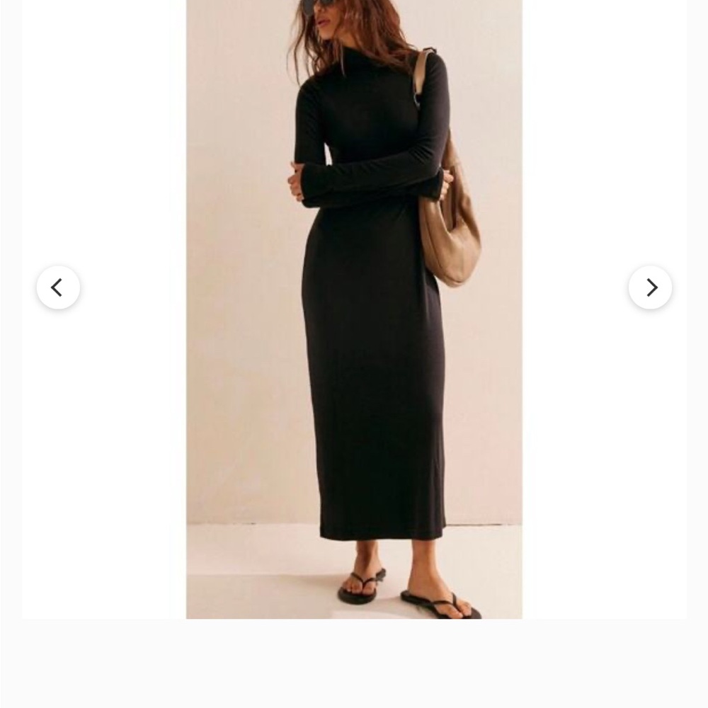 Free People Free-est Feels Good Mock Dress Grey XS NWOT never worn